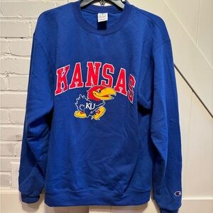 Champion Blue Kansas Sweatshirt